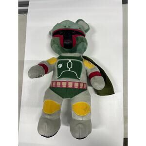 ✔️18”Build A Bear Star Wars Boba Fett Mandalorian Plush Rare Retired BABW 2016